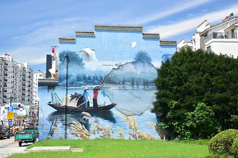 2020年8月2日拍攝的江蘇省張家港市永聯(lián)村。