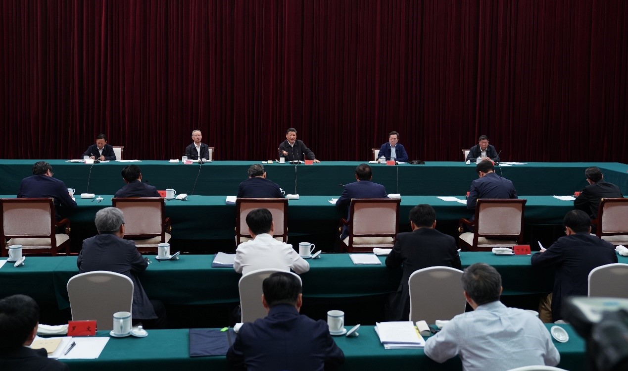 2019年5月20日至22日，中共中央總書記、國家主席、中央軍委主席習近平在江西考察，主持召開推動中部地區(qū)崛起工作座談會并發(fā)表重要講話。新華社記者 謝環(huán)馳 攝 