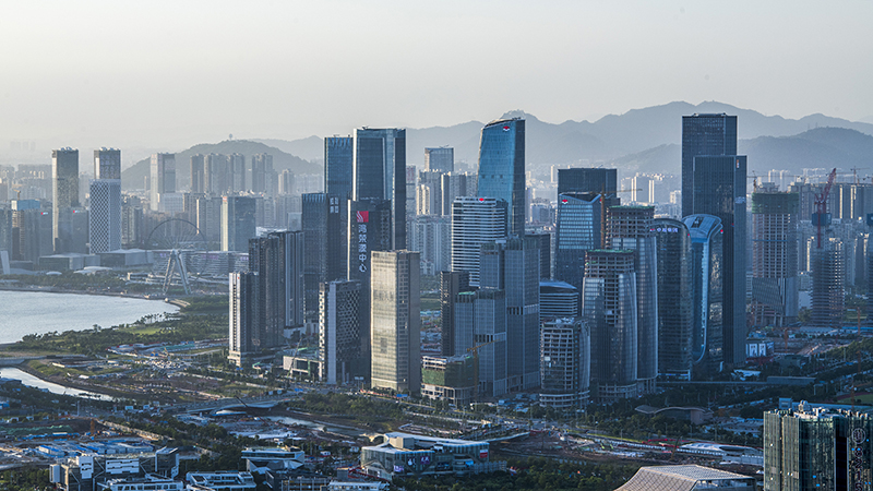 圖為深圳前海城市風光。